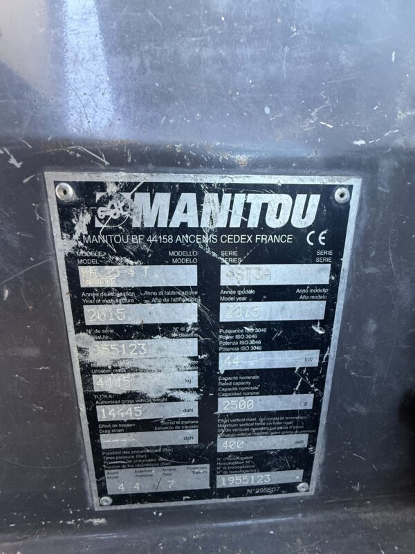 2.5 Tonne 4WD Manitou Forklift - Image 22