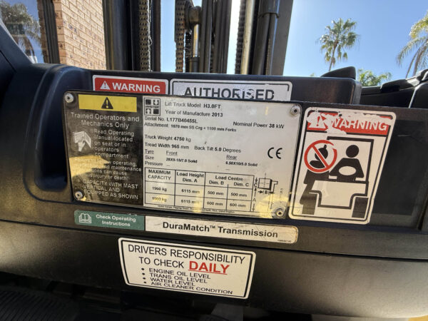 3 Tonne Hyster Forklift For Sale - Image 17